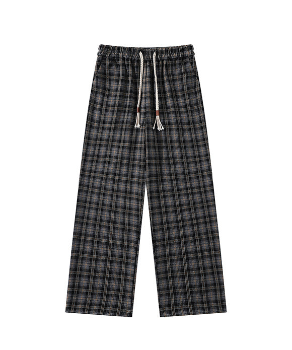 BAKYARDER Vintage Color-Block Checkered Pants