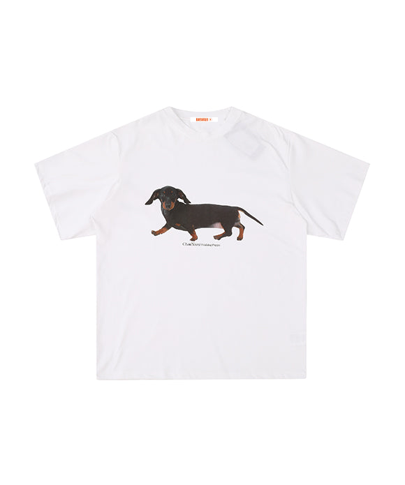 BAKYARDER Vintage Dog Print Tee