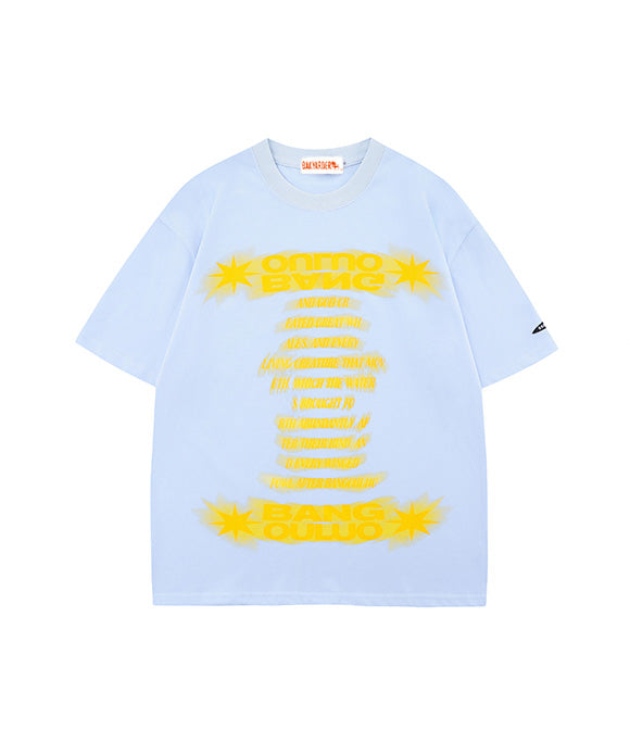 BAKYARDER Blurry Letter Print Tee