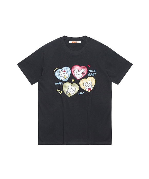 BAKYARDER Heart Bunny Graphic Tee