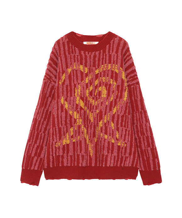 BAKYARDER Creative Print Sweater