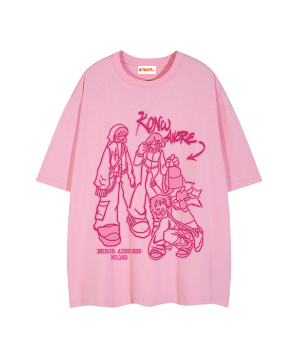 BAKYARDER Street Cartoon Printed Tee