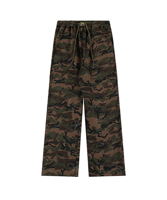 BAKYARDER Vintage Camo Drawstring Cargo Pants