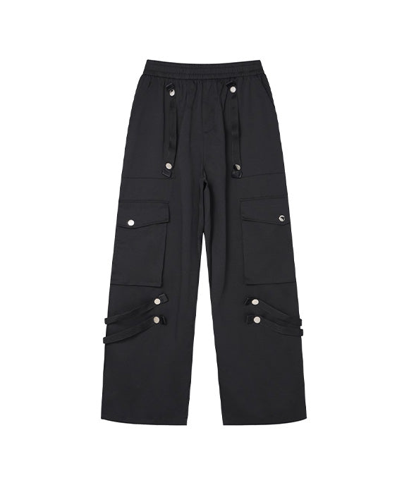 BAKYARDER Vintage 3D Pocket Casual Pants