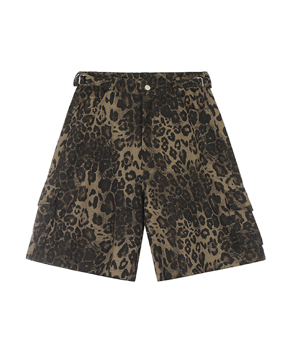 BAKYARDER Vintage Leopard Print Shorts