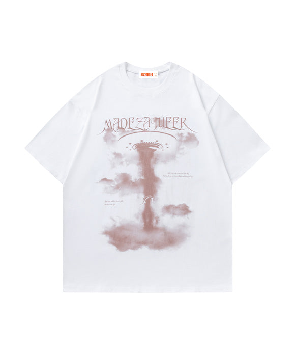 BAKYARDER Vintage Letter Print Tee