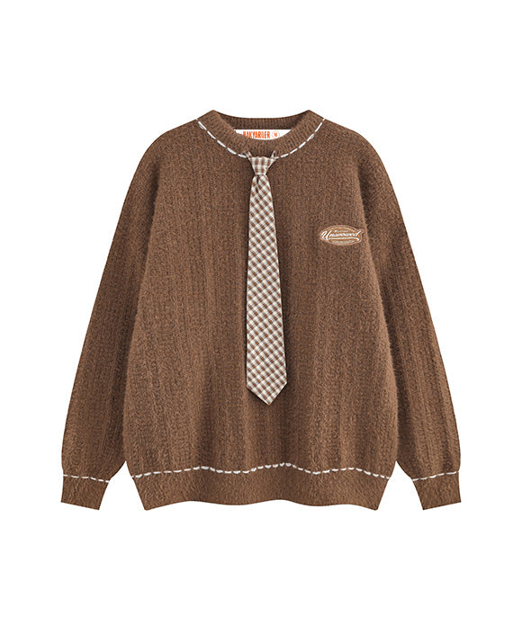 BAKYARDER Vintage Collegiate Style Sweater