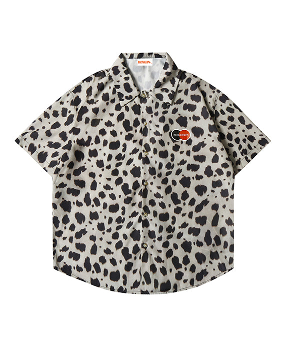 BAKYARDER Leopard Print Casual Shirt