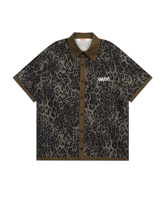 BAKYARDER Vintage Leopard Print Shirt