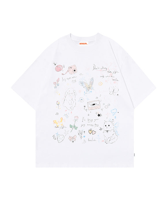 BAKYARDER Cartoon Printed Tee