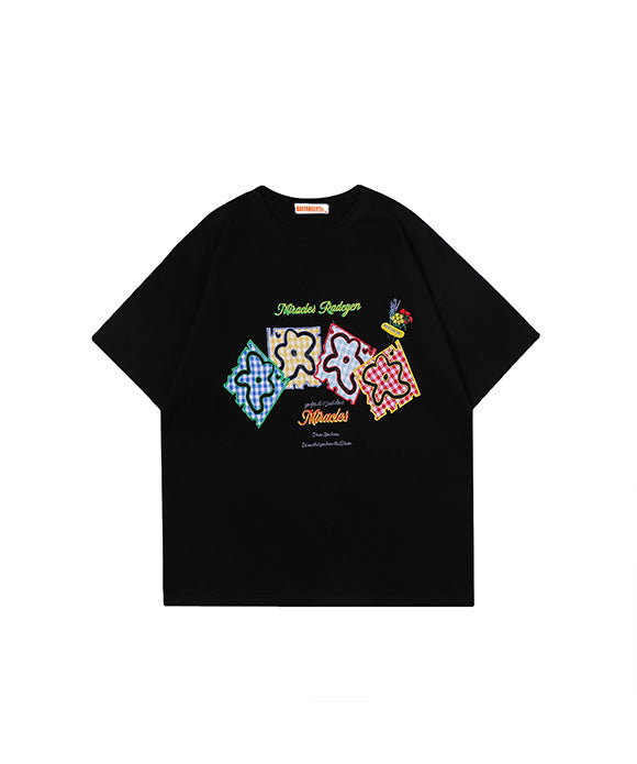 BAKYARDER Square Embroidery Tee