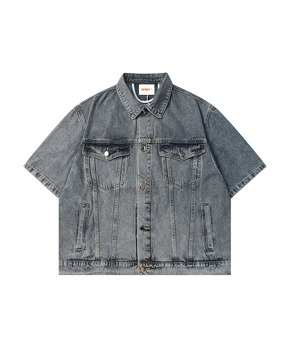 BAKYARDER Vintage Washed Denim Shirt