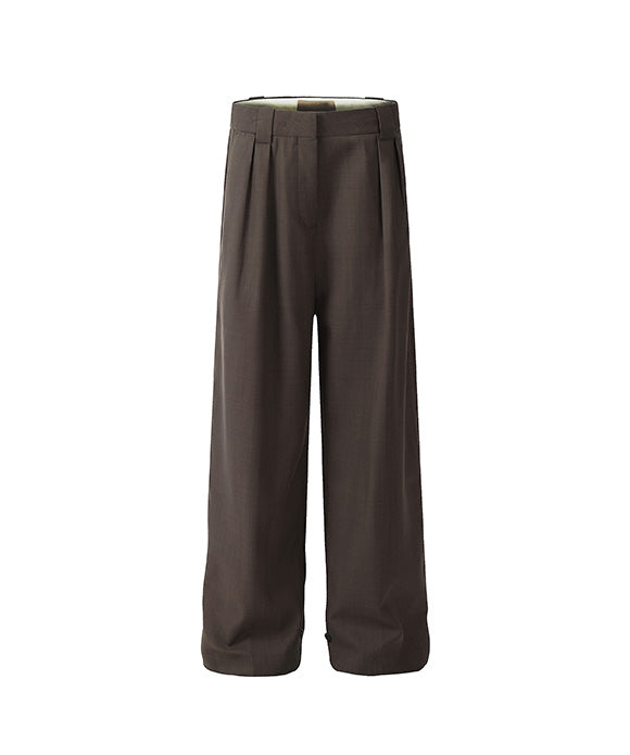 BAKYARDER Vintage Pleated Minimalist Casual Pants