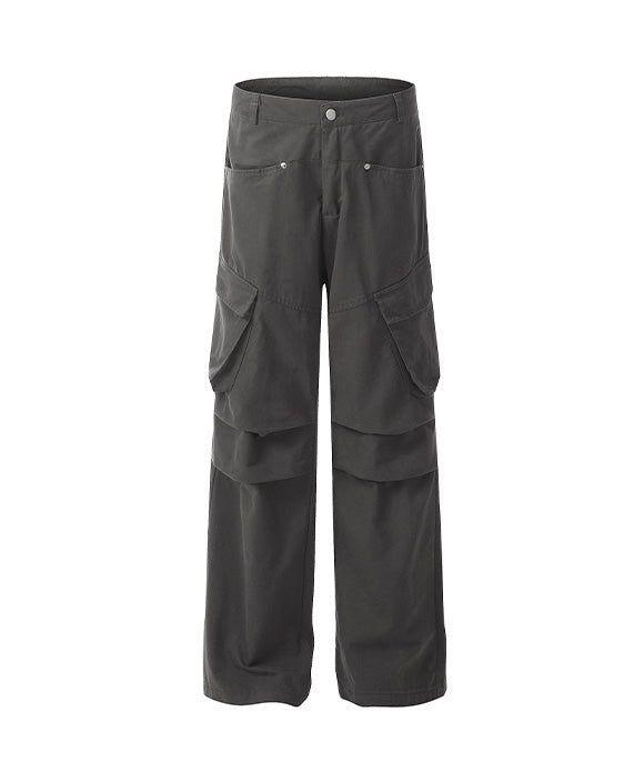 BAKYARDER Vintage Multi-Pocket Paratrooper Pants