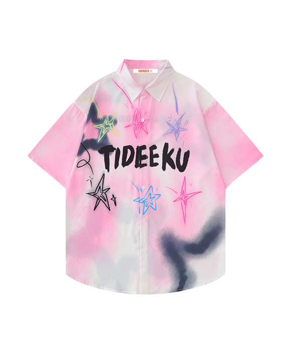 BAKYARDER Tie-Dye Star Shirt