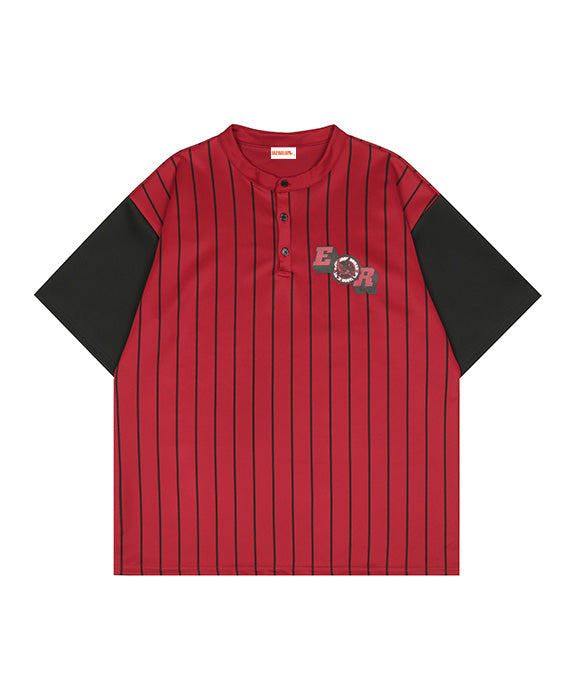 BAKYARDER Drop Shoulder Striped Tee