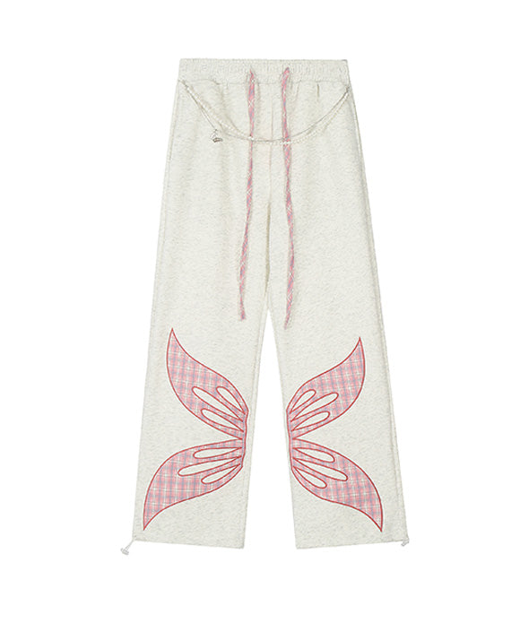 BAKYARDER Vintage Butterfly Casual Pants