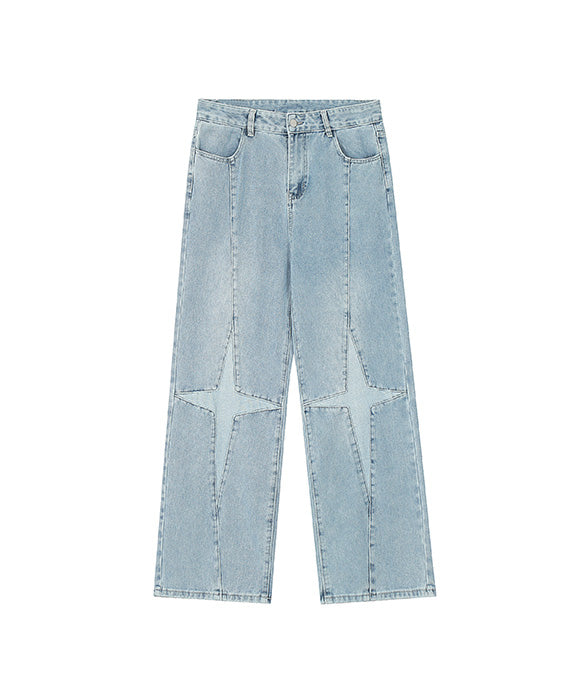 BAKYARDER Vintage Starry Denim Jeans