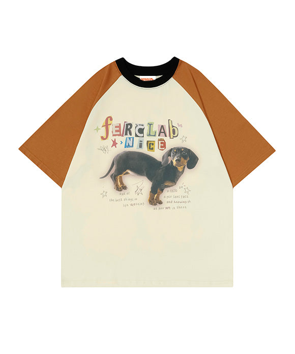 BAKYARDER Vintage Dog Printed Tee