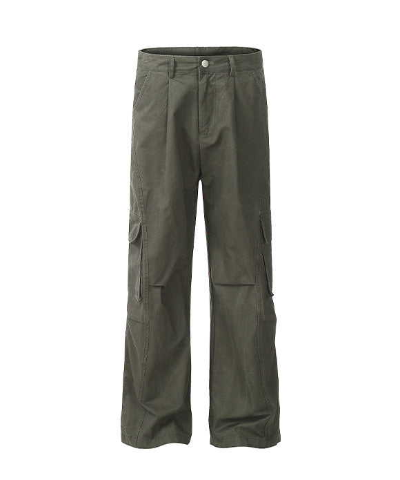 BAKYARDER Vintage Lightweight Multi-pocket Cargo Pants