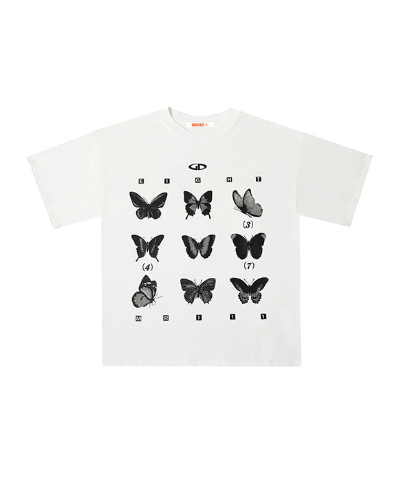 BAKYARDER Vintage Butterfly Print Tee