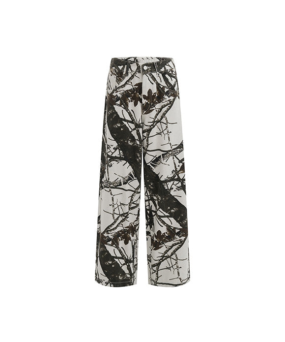 BAKYARDER Vintage Tree Camouflage Cargo Pants