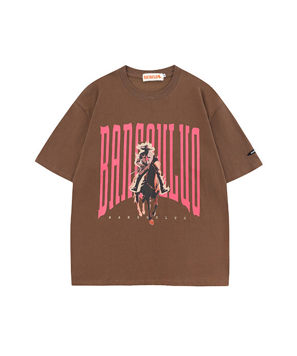 BAKYARDER Vintage Letter Print Tee