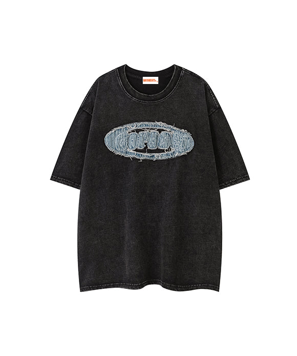 BAKYARDER Street Distressed Logo Tee