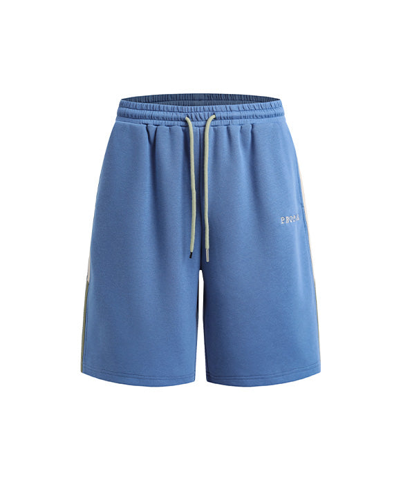 BAKYARDER Loose Fit Solid Color Sweat Shorts