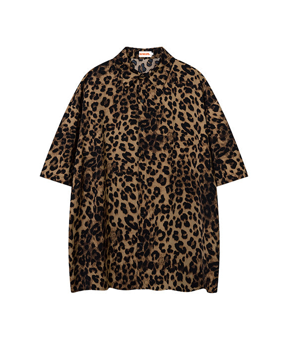 BAKYARDER Classical Leopard Print Short Sleeve T-shirt