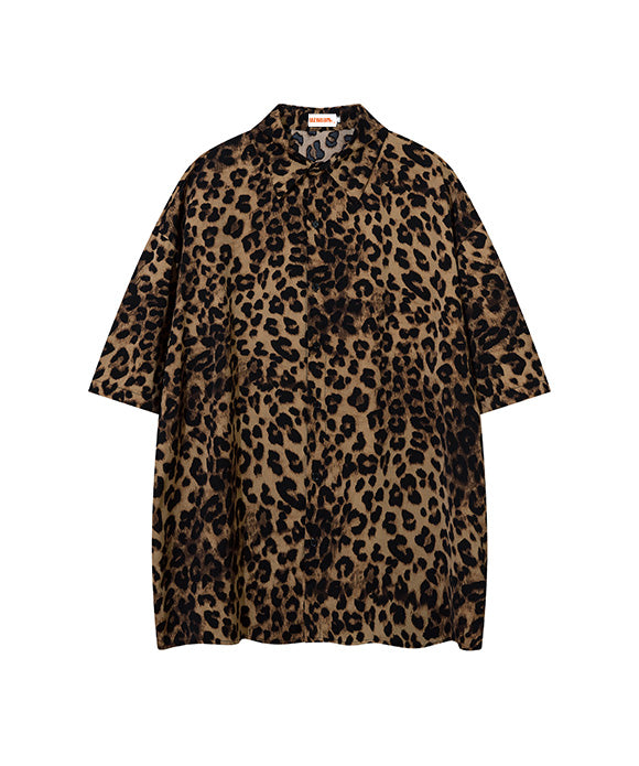 BAKYARDER Classical Leopard Print Short Sleeve T-shirt