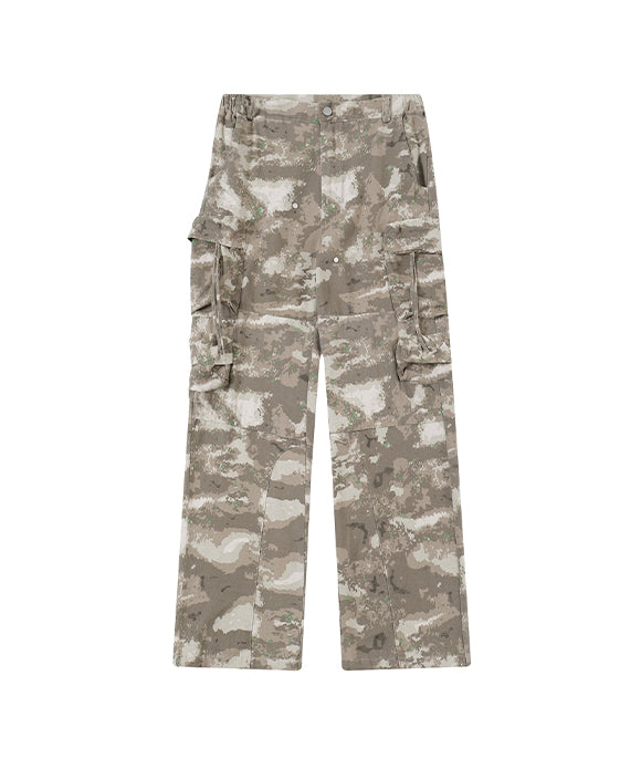 BAKYARDER Vintage Multi-Pocket Camouflage Pants