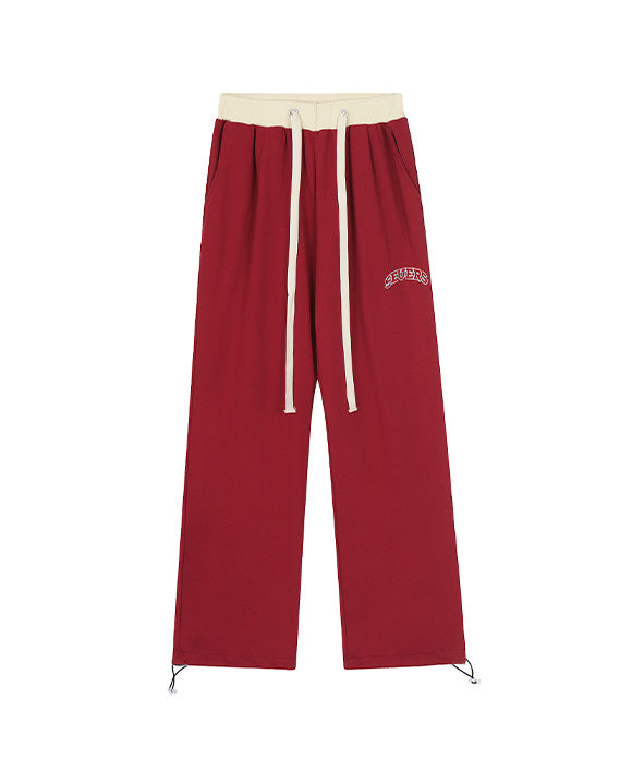 BAKYARDER  Color-Blocked Loose Fit Straight Leg Sweatpants