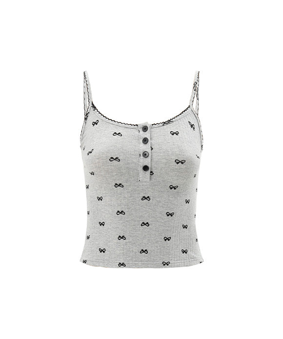 BAKYARDER Women's Vintage Bow Tie Tank Top