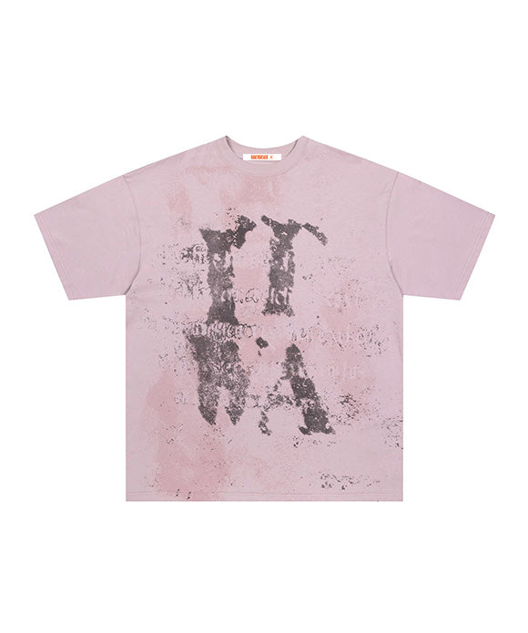 BAKYARDER Vintage Distressed Print Tee