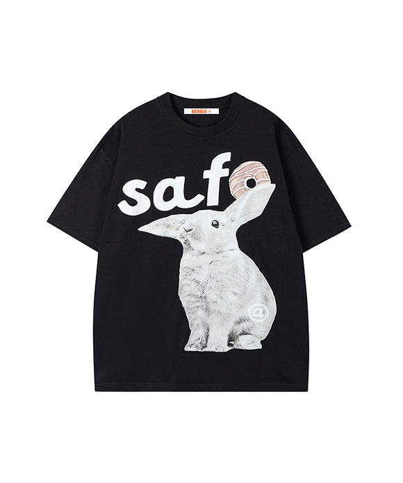 BAKYARDER Vintage Bunny Print Tee