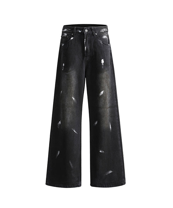 BAKYARDER Vintage Splatter Paint Jeans