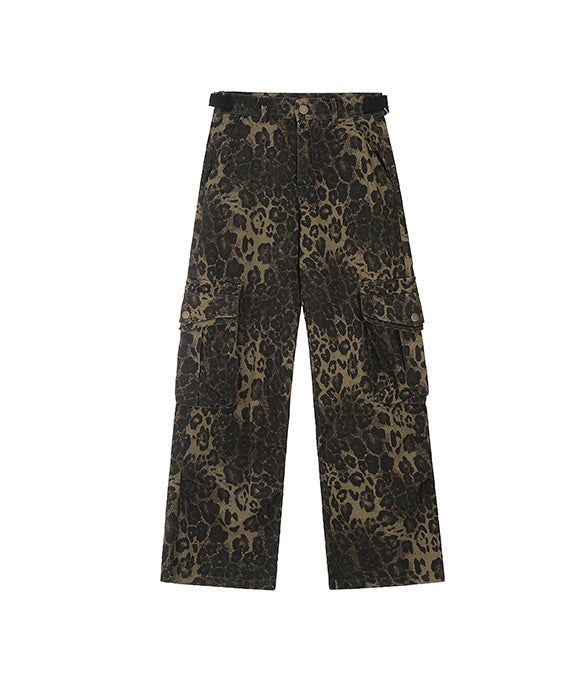 BAKYARDER High Street Leopard Print Utility Pants