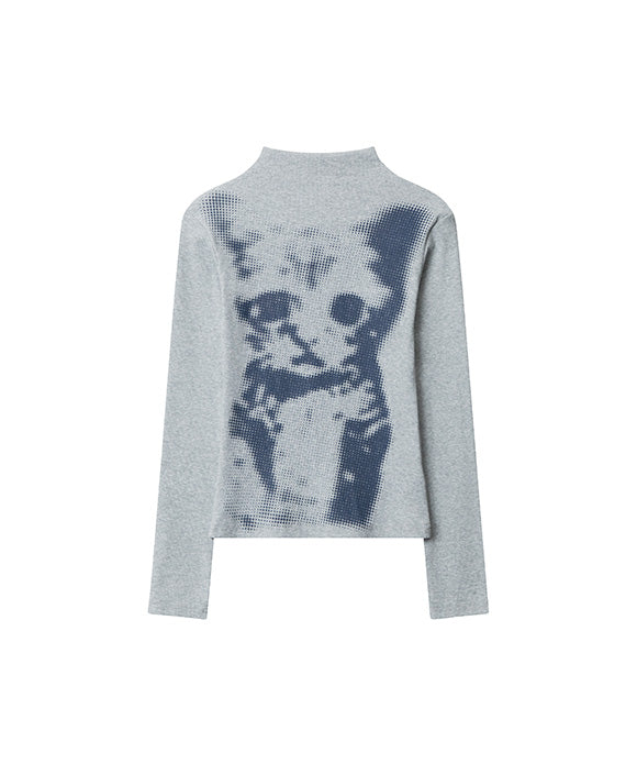 BAKYARDER Women's Cat Print Long Sleeve