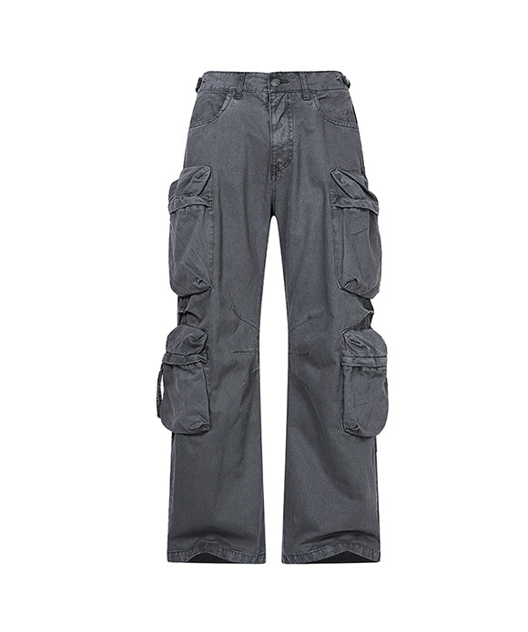 BAKYARDER Retro Multi-Pocket Cargo Pants