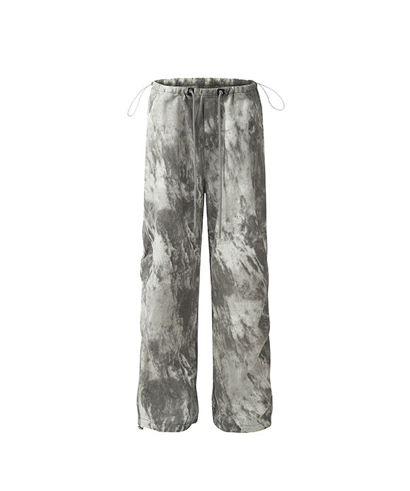 BAKYARDER Vintage Tie-Dye Drawstring Cargo Pants