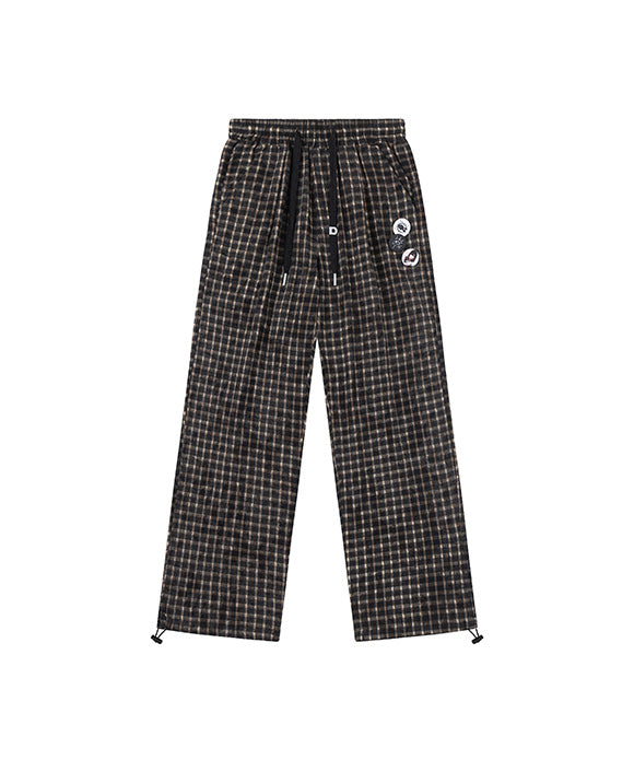 BAKYARDER Vintage Loose Fit Plaid Pants