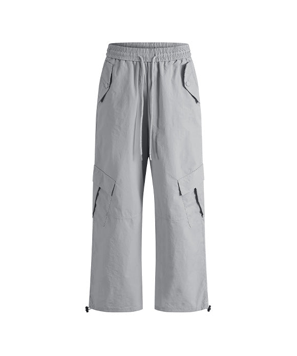 BAKYARDER Drawstring Sporty Casual Utility Pants