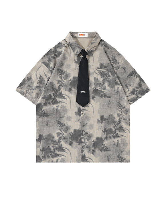 BAKYARDER Vintage Floral Shirt