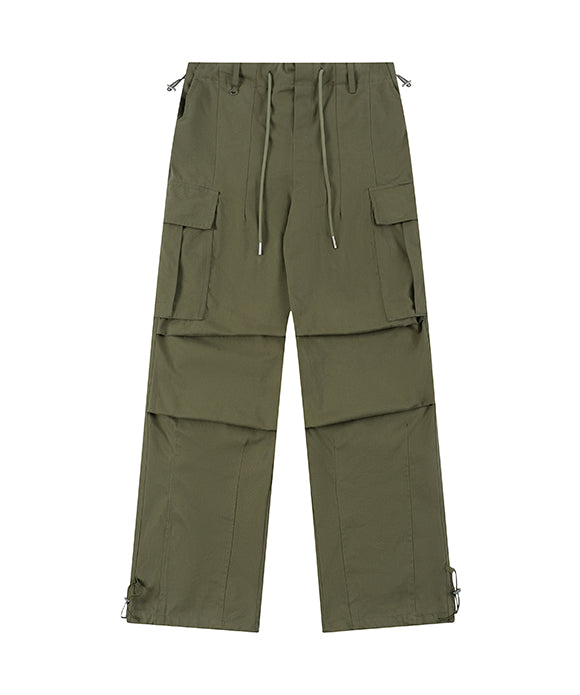 BAKYARDER Vintage Pleated Multi-pocket Workwear Pants