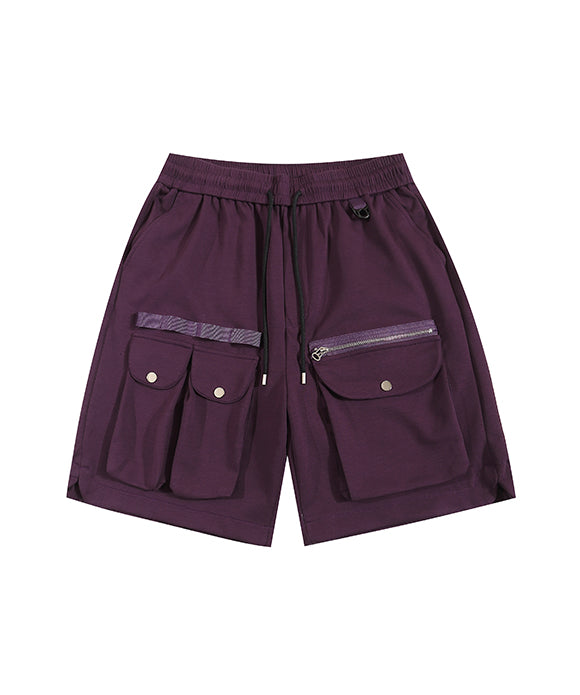 BAKYARDER Zip-Pocket Utility Shorts