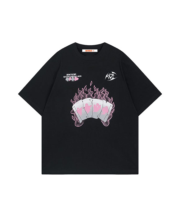 BAKYARDER Ghost Flame Print Tee