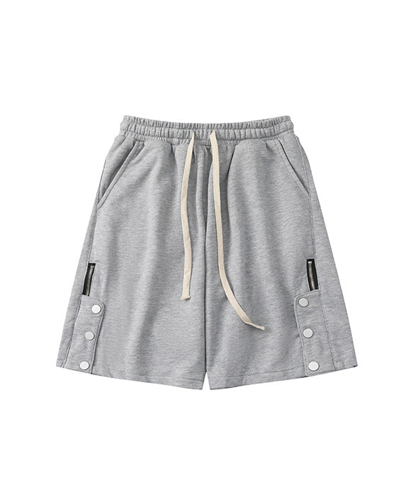 BAKYARDER Buttoned Zipper Shorts