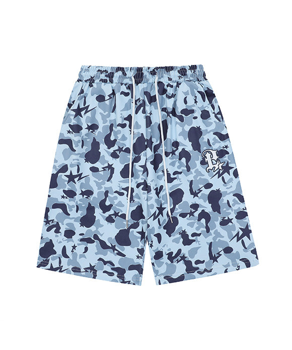 BAKYARDER Camouflage Print Shorts