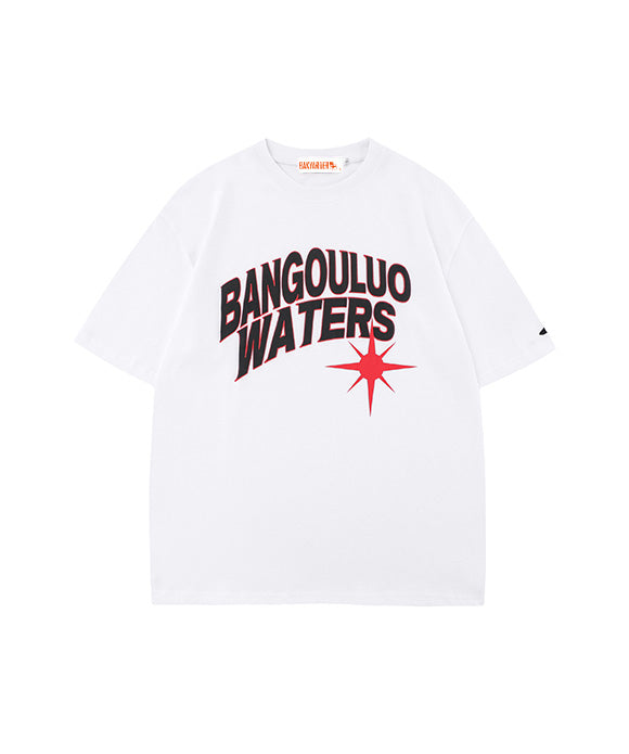 BAKYARDER Heavyweight Oversized Printed Short Sleeve T-Shirt